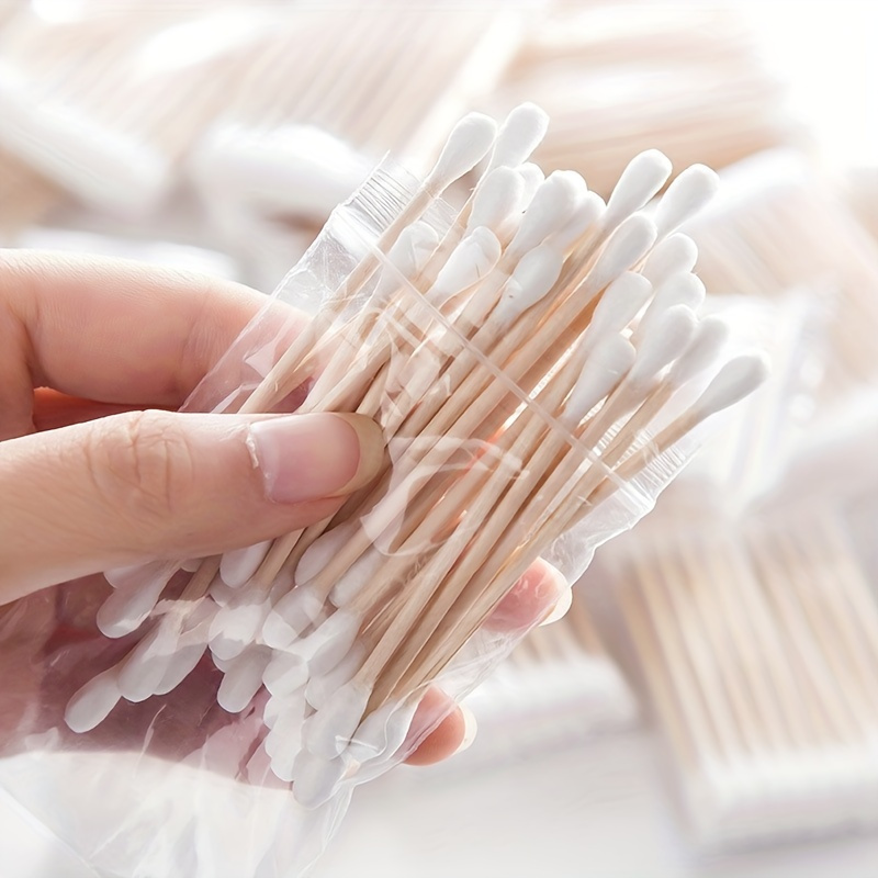 2000/200/100 Pcs Cotton Swabs, Used for Makeup Removal And Ear Cleaning, Personal Care And Household Items, Multi-Purpose Cotton Swabs.