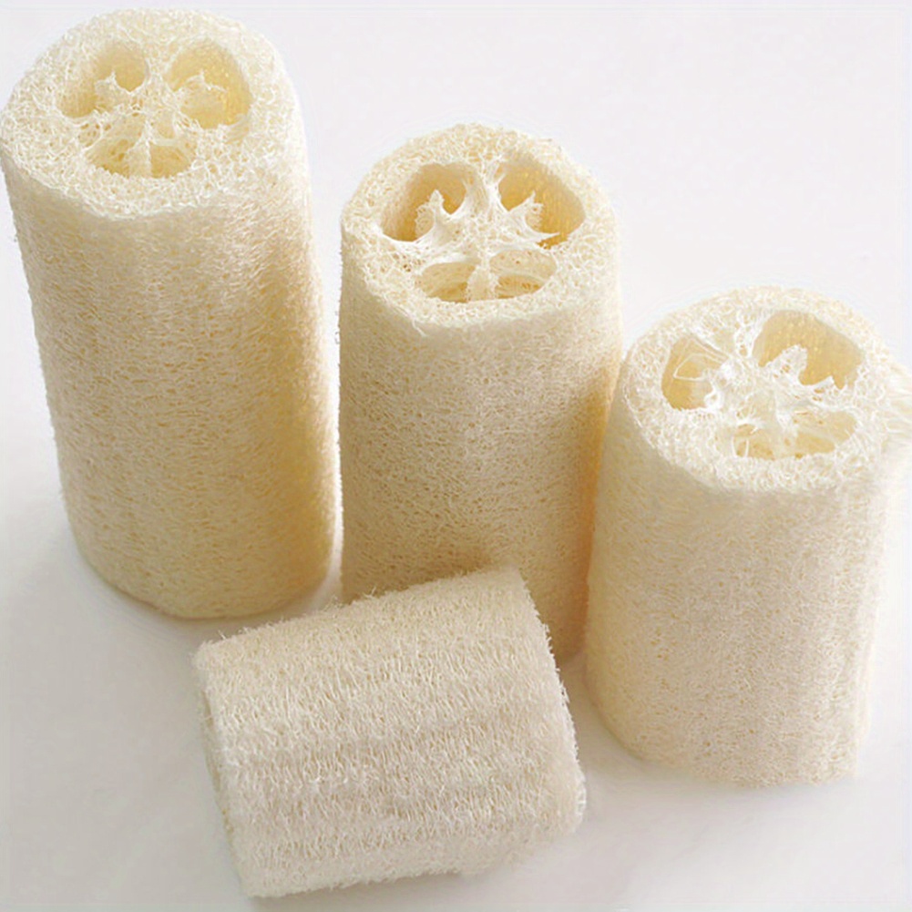 

A Set Of 6 3.94-inch Sponge Scrubbers Handmade Oil-resistant Natural Loofah Loofah Shower Bath Sponge Kitchen Use