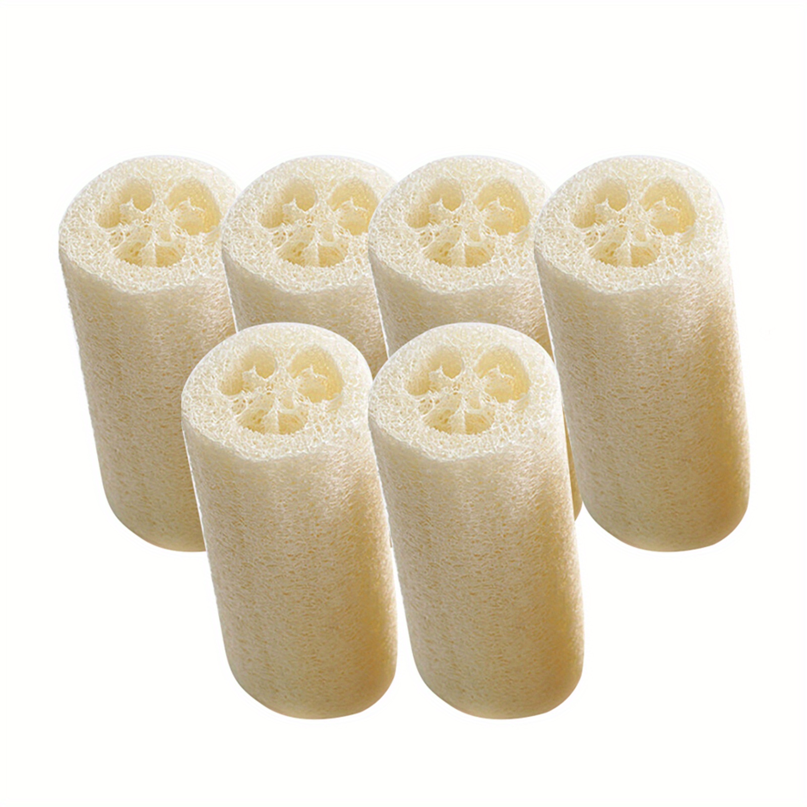 TEMU A Set Of 6 3.94- Oil- Loofah Loofah Bath Use