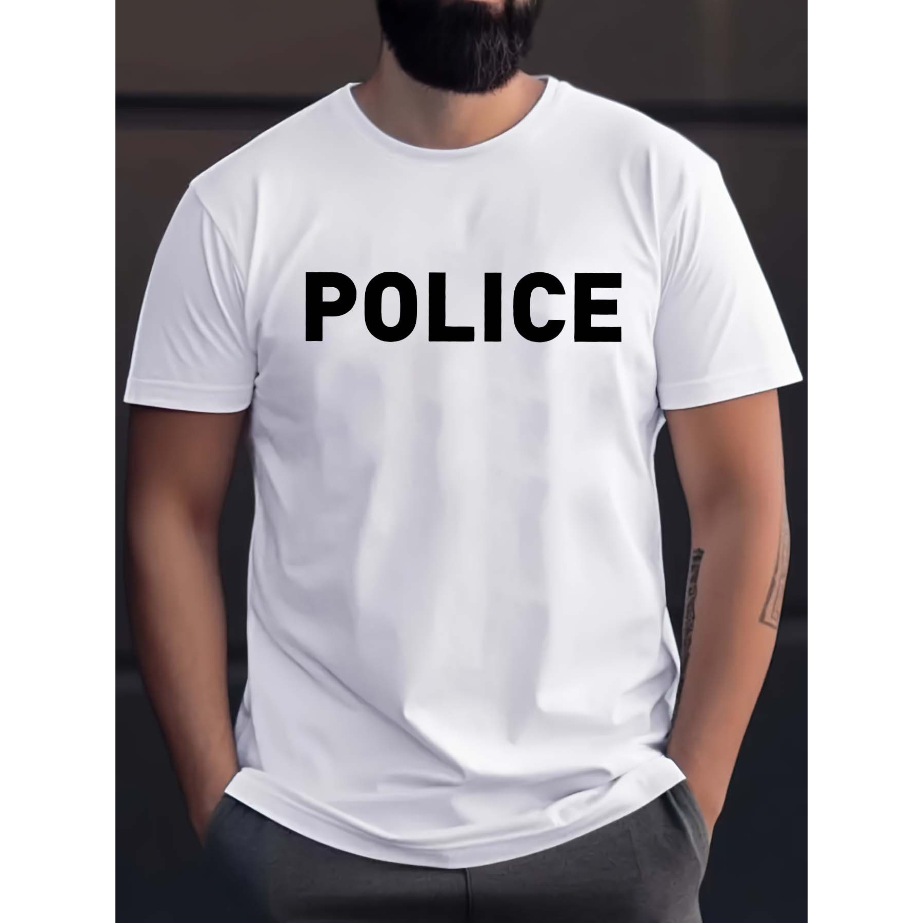 

T-Shirt Décontracté pour Homme à Manches Courtes avec Imprimé Géométrique - Confortable, Polyester Respirant, Parfait pour l'Été & les Activités en Plein Air