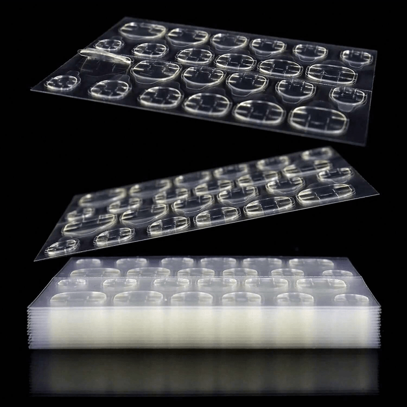 

144pcs Waterproof & Breathable Adhesive Tabs - Double-sided Nail Glue Stickers, Odorless For Hands, Feet & Nails Care