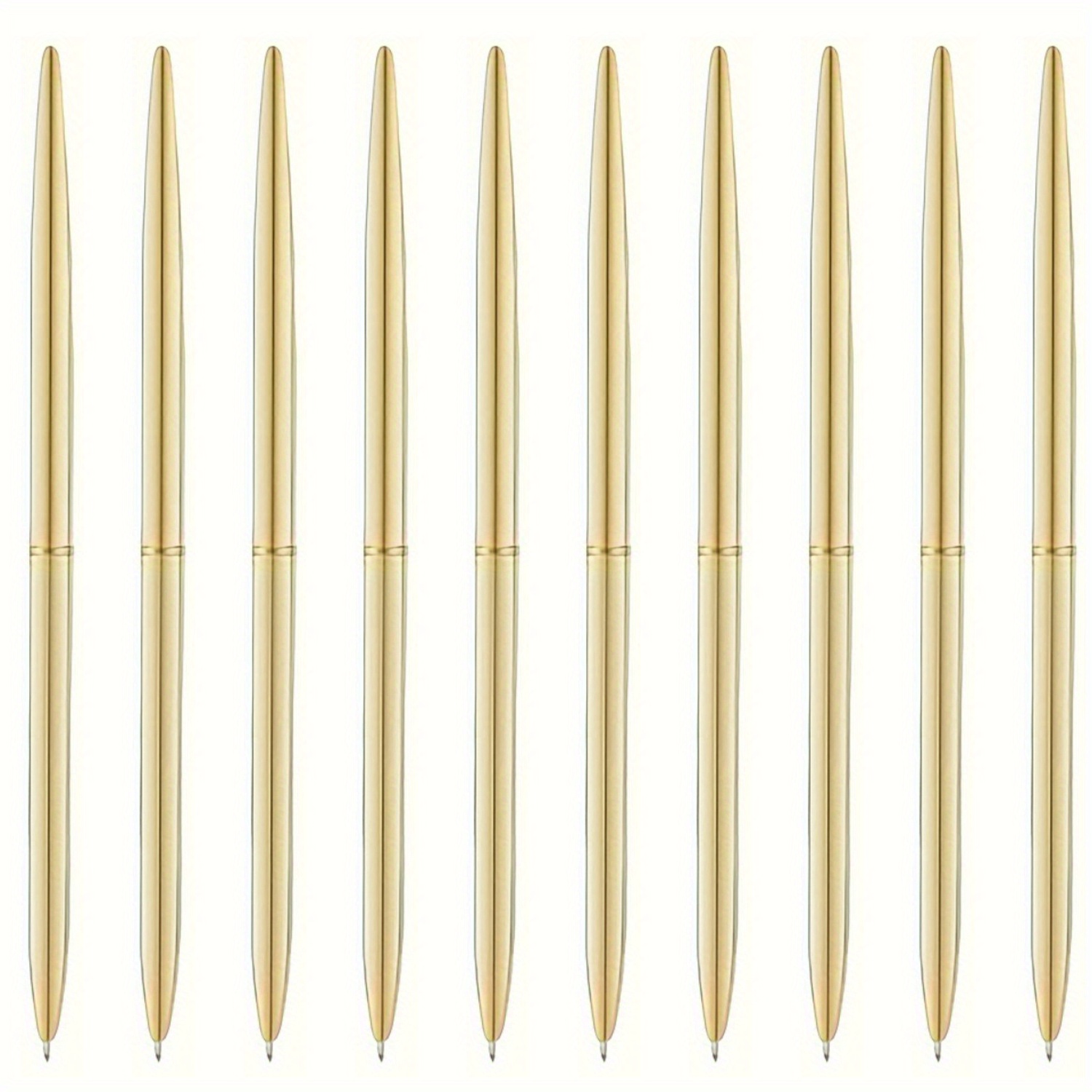 

Ensemble de 10 Stylos à Bille, Stylo à Métallique Rétractable, Stylo de , Cadeau pour Bureau, Mariage, Noël, à Pointe Moyenne