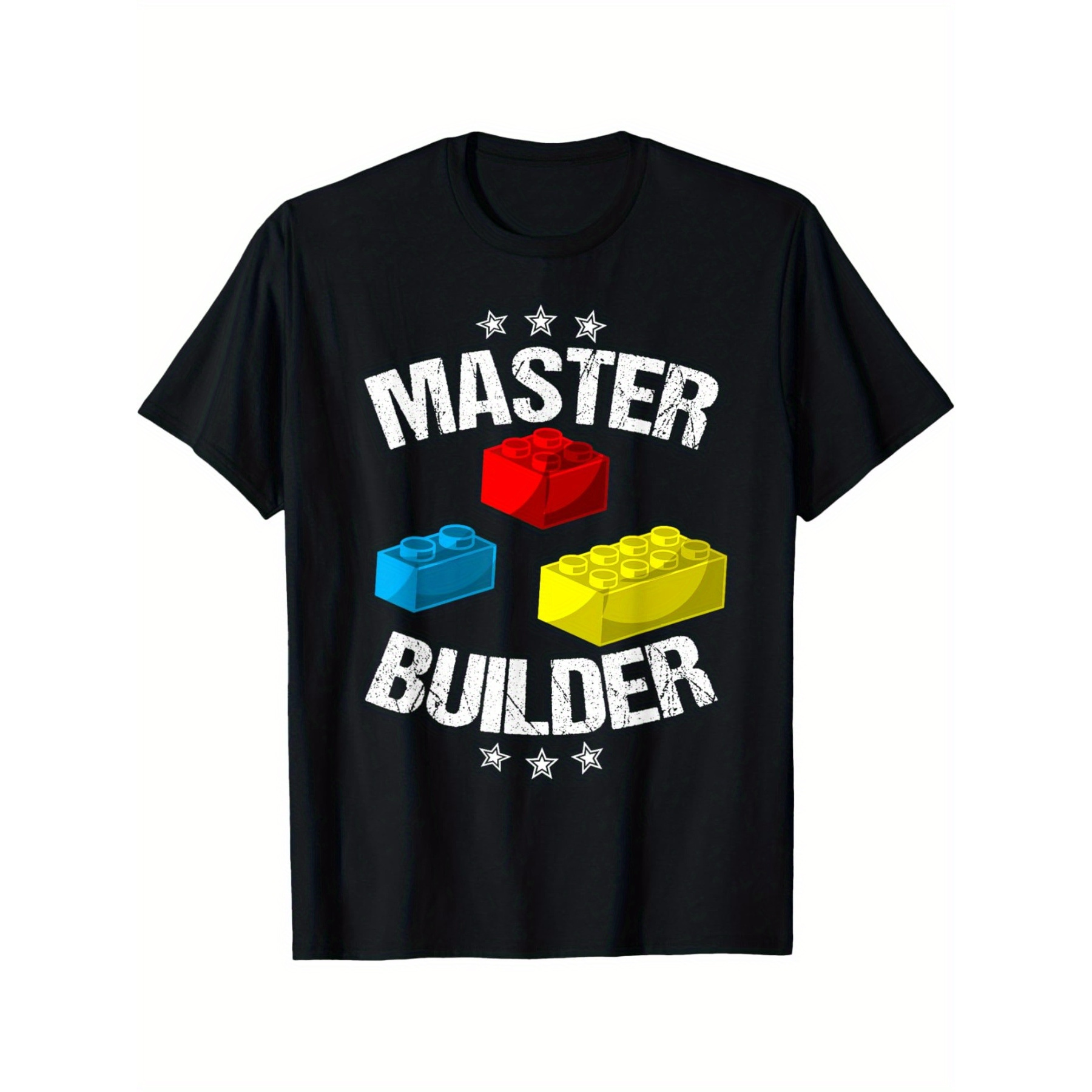 

Cool Master Builder Funny Building Block Gift Men Women Short Sleeve T-shirt