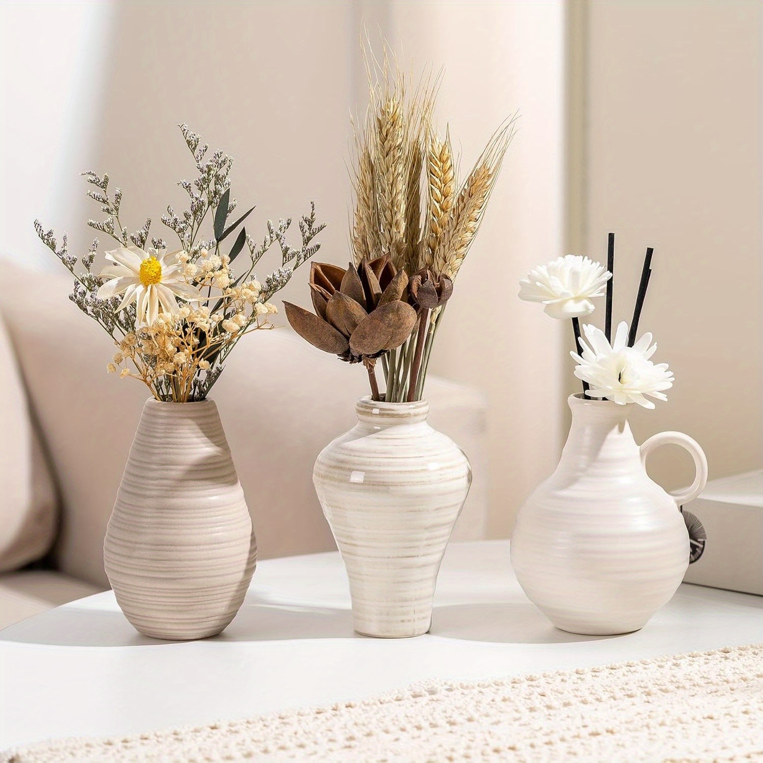 1pc vintage round flower vase, farmhouse home decor golden vase