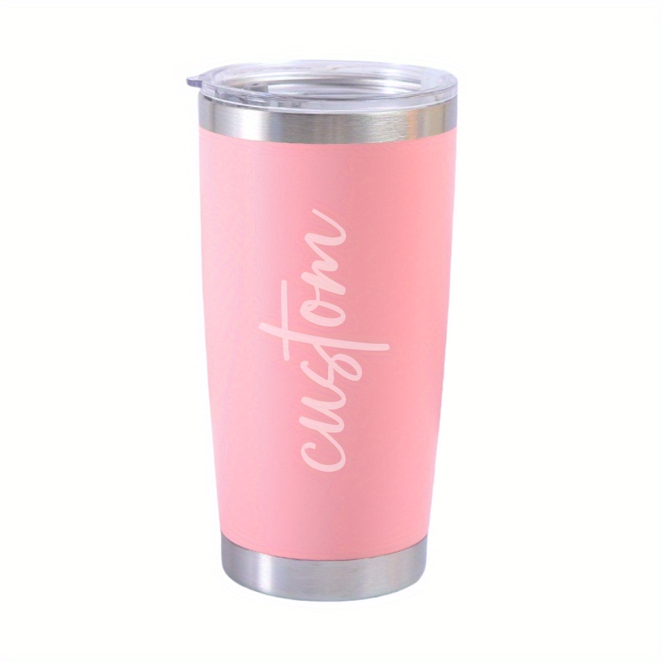 

Custom Engraved Stainless Steel Tumbler - Reusable Insulated Travel Mug For Beverages - Hand Wash Only Multipurpose Cup - Ideal For Birthday, Couple Gifts, Party Accessory - No Electricity Needed