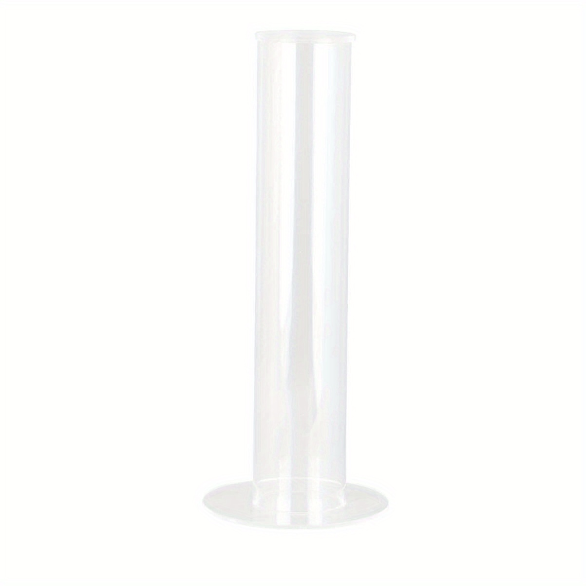 Image of Transparent Hair Ring Headgear Display Rack Single Tube Facing Up Column Bracelet Bracelet Display Rack Transparent Tube