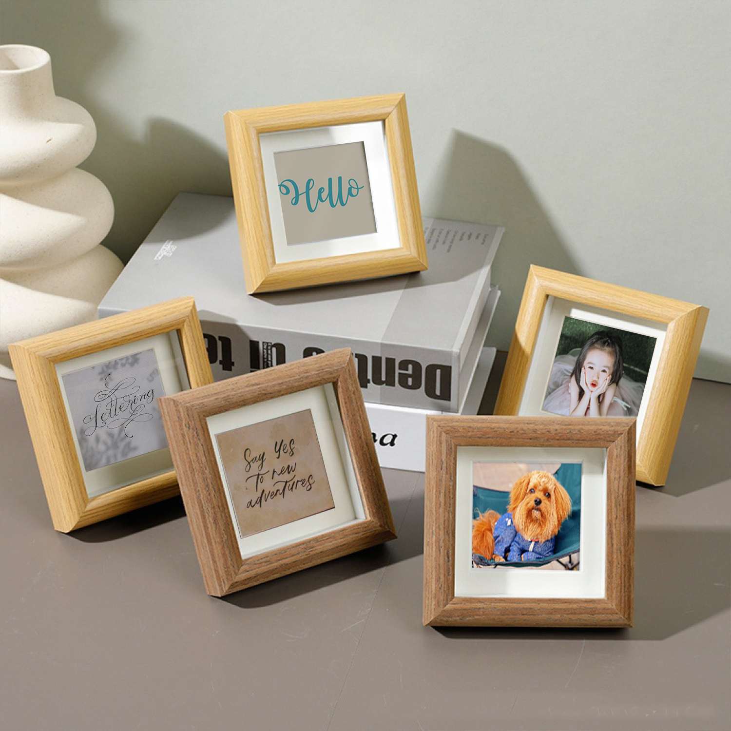 

3-piece Hollow Animal Theme Picture Frames - Elegant Home Decor Wall Or Table Display For Photos & Crafts, No Power Needed