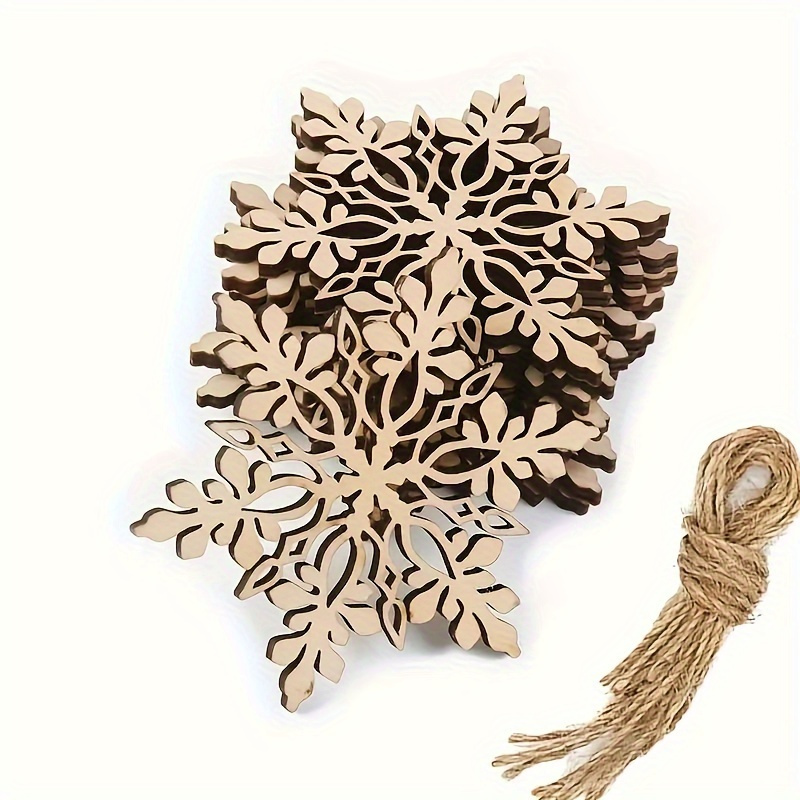 

10- Christmas Wooden Ornaments - Hanging Wood Decorations, No , -free Use, For Weddings And Christmas Decor