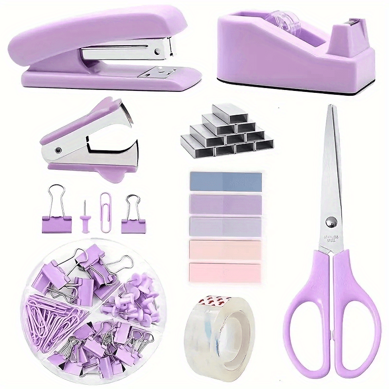 

Hotu 11pcs Kit - Stapler, Tape Dispenser, & - & Alloy - For , &