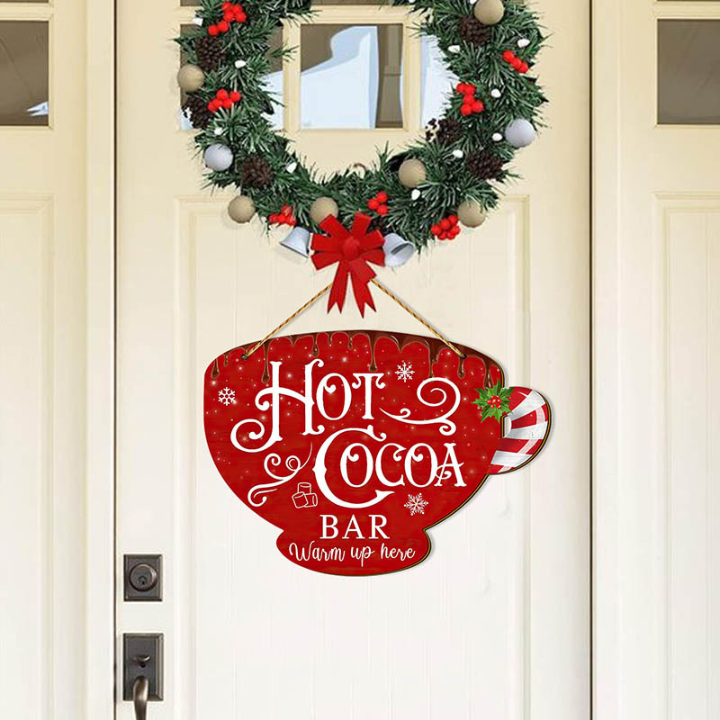 

Bar Sign: Here - Christmas Decorative Wall Hanging - - Hangable