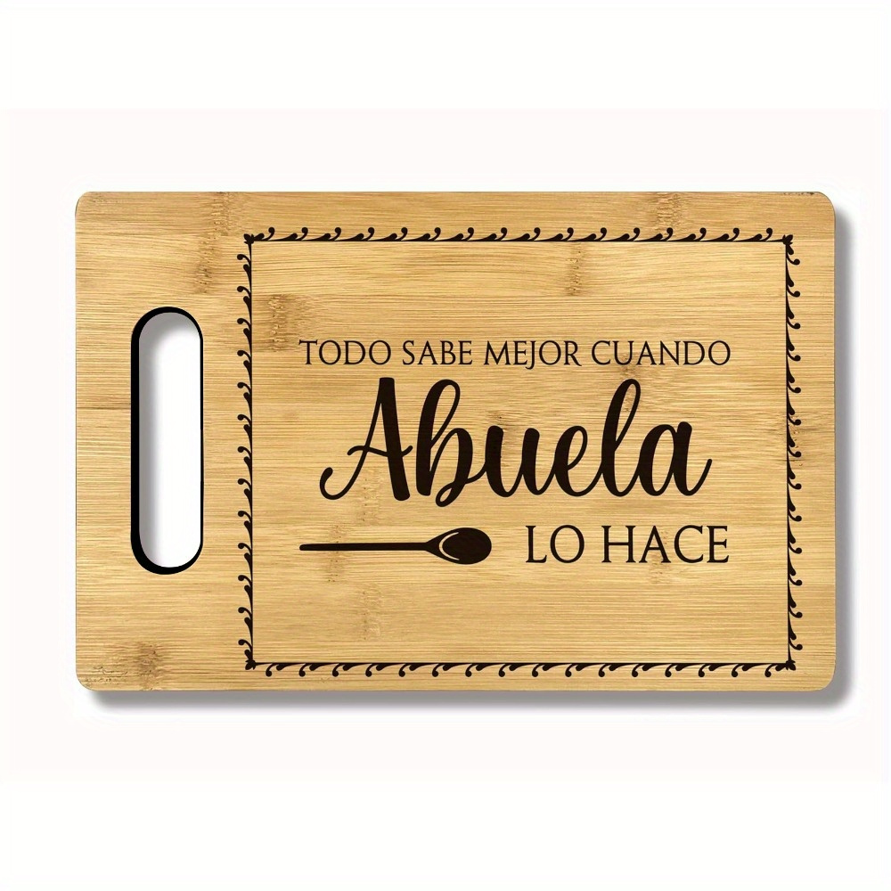 

Engraved Bamboo Cutting Board - Accessory, Perfect Gift For Grandma On Birthdays, Christmas & Day