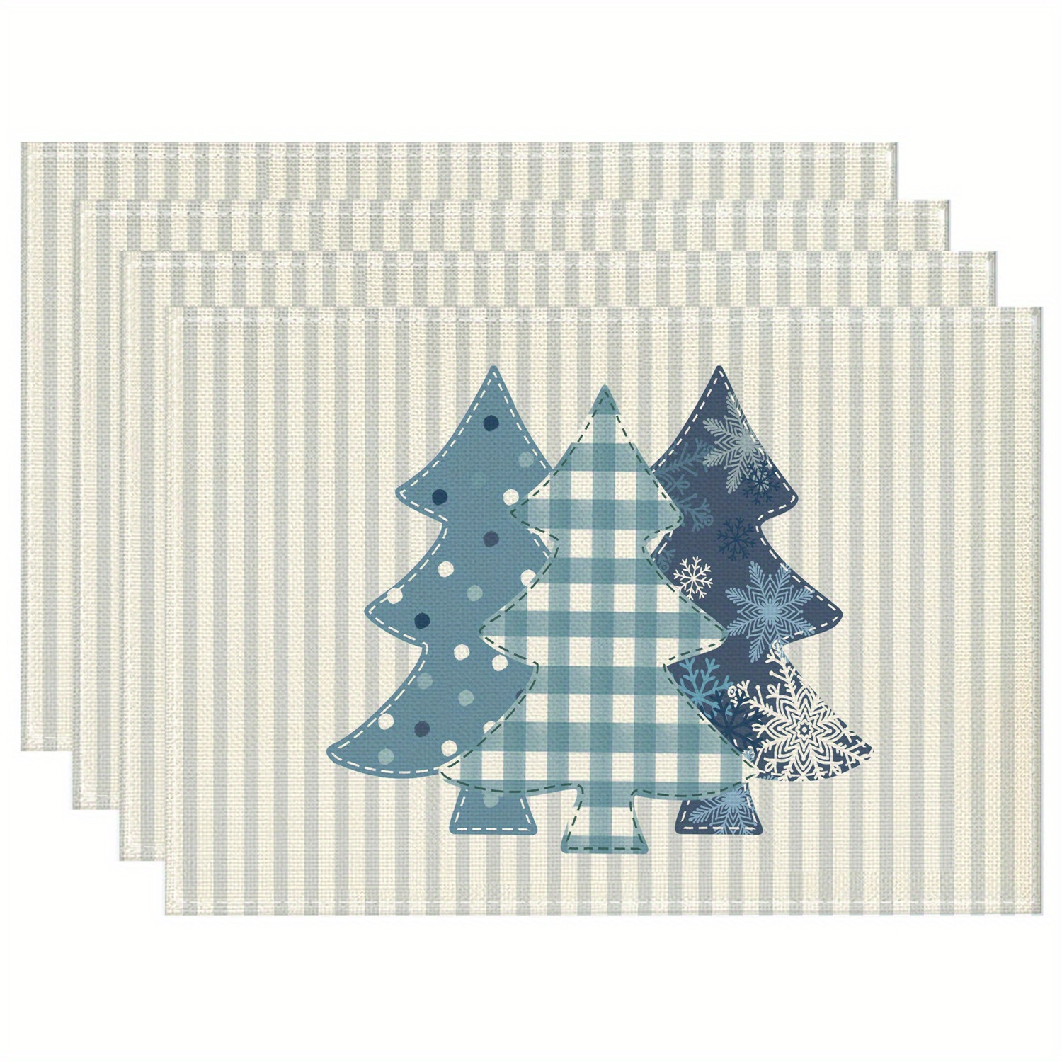 

4pcs Christmas Tree 30*45cm Christmas Placemats