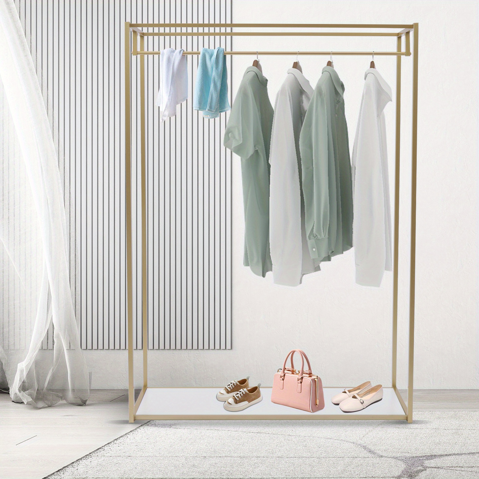 120 40 170cm heavy duty closet golden garment rack cloth - Temu