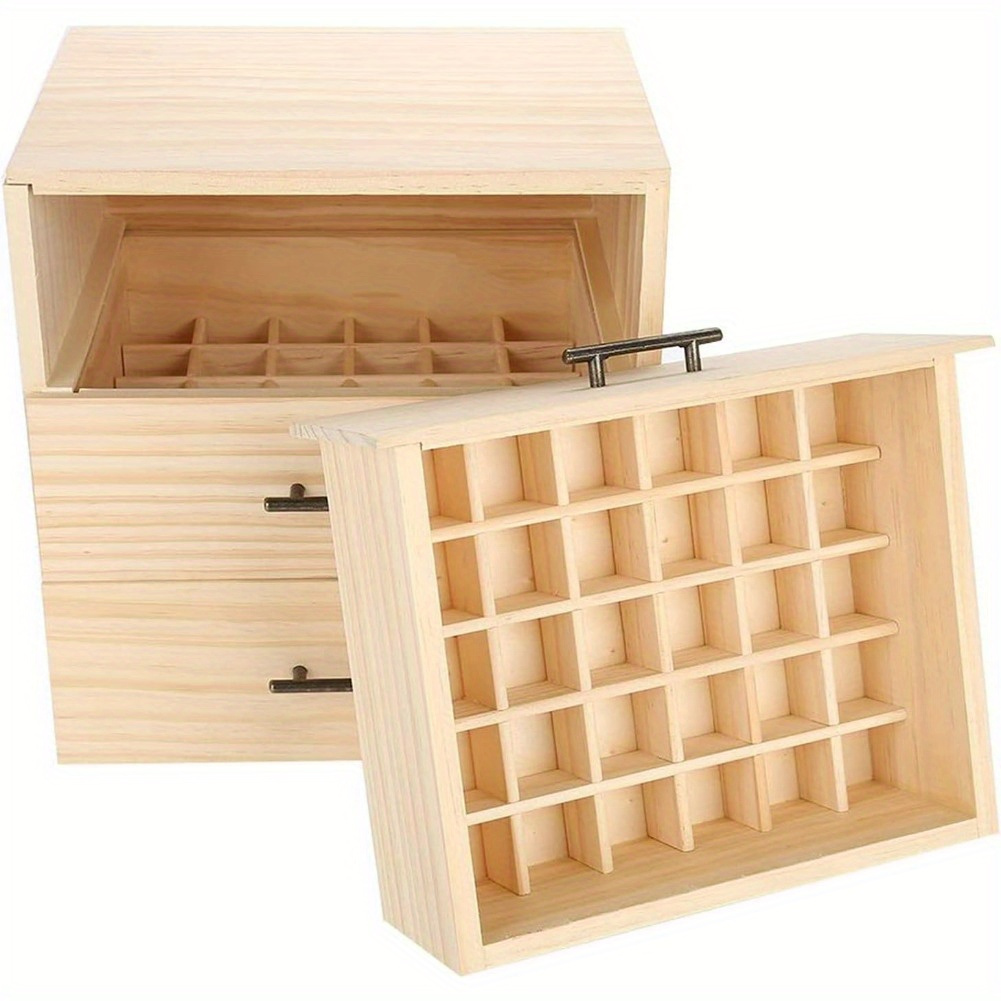 

Tiered Essential Oil Bottle Storage Case Box Organizer, 90 Slots, Ideal For Storing And Displaying Your Essential Oil