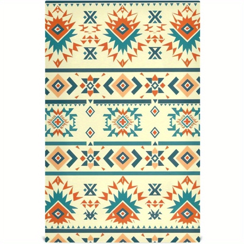 

Colorful Aztec Pattern Kitchen Towels: 18 X 28 Inch Super Soft And Absorbent Dish Cloths For Washing Dishes, 1 Pack Reusable Multi-purpose Microfiber Hand Towels For Kitchen