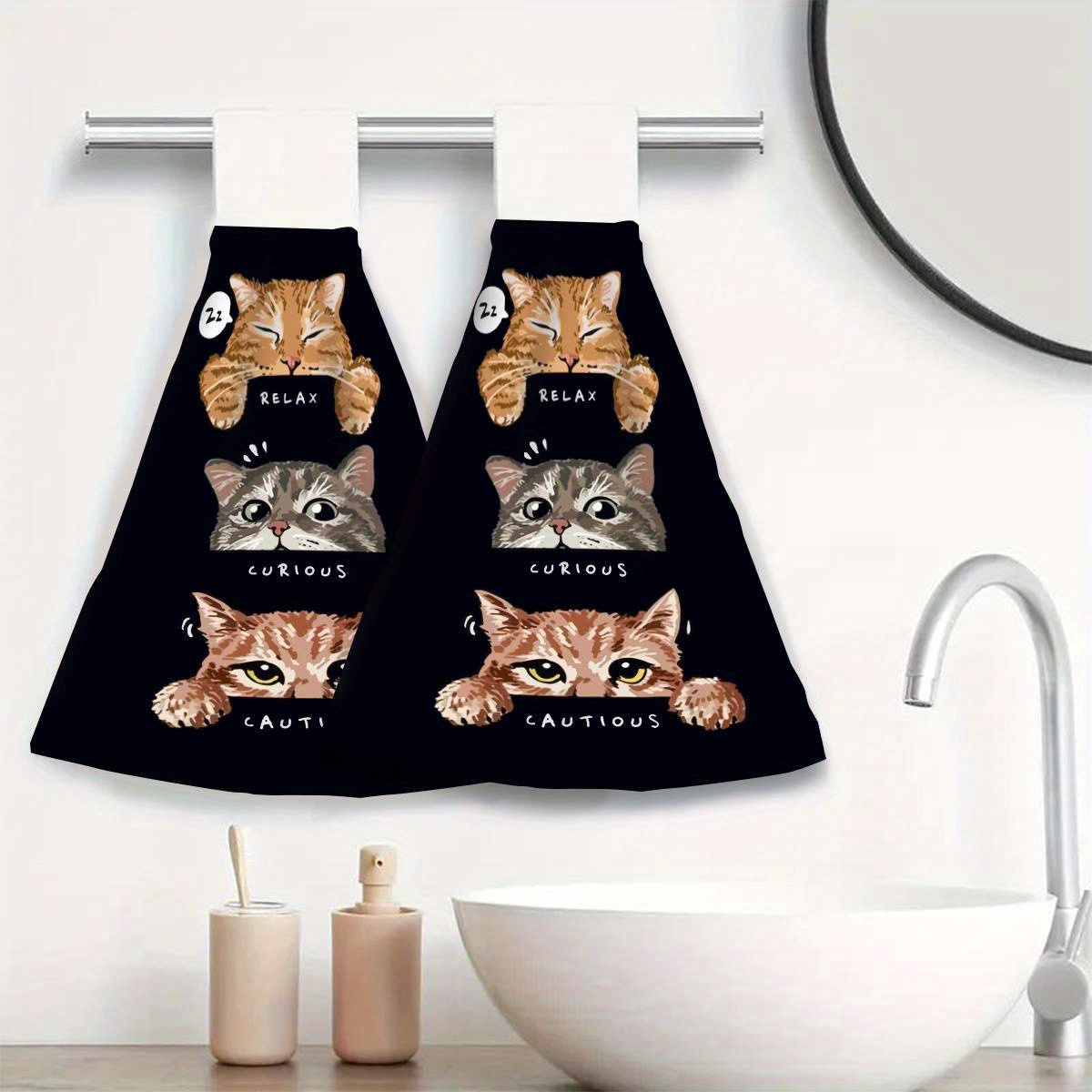 

2pcs Cat Towel Set - , -dry Dishcloths & Towels For - Housewarming For Women, Mom, ,