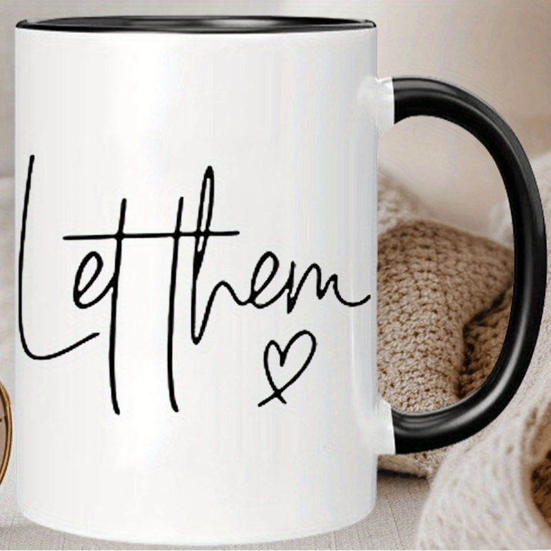 

1pc Mug "let " And - Insulated, Reusable, Dishwasher Safe - For