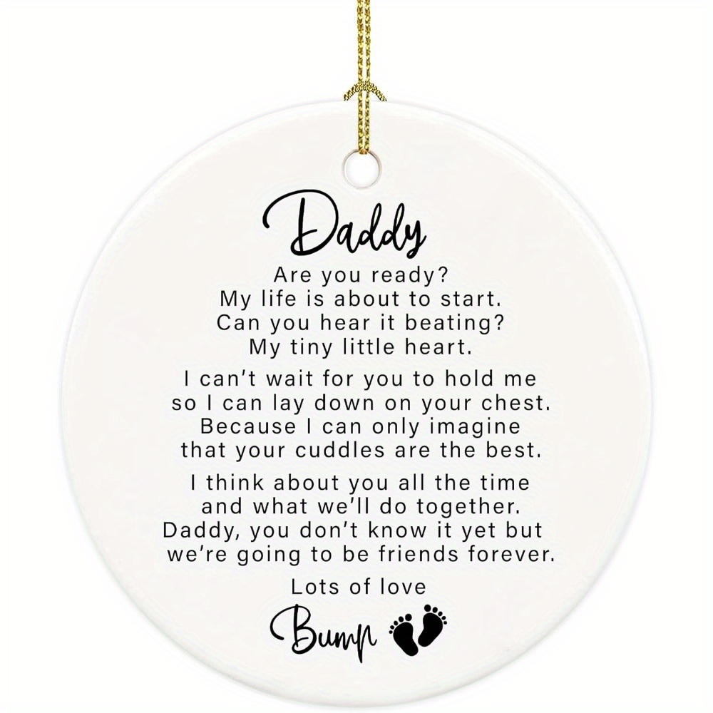 

1pc " " Announcement - Expectant , New Dad And Decor