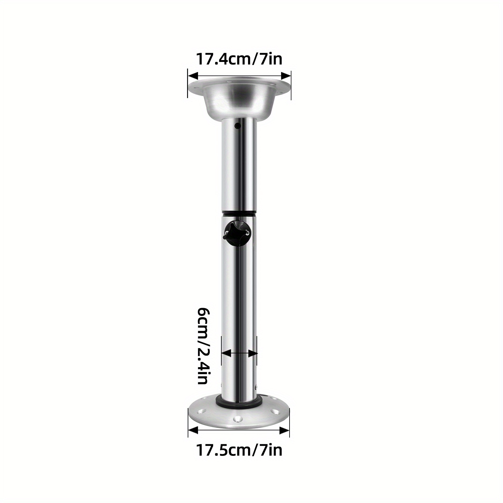 Adjustable Telescopic Table Leg For RV, Boat, Or Camper - Aluminum Alloy, Height 13" To 28"