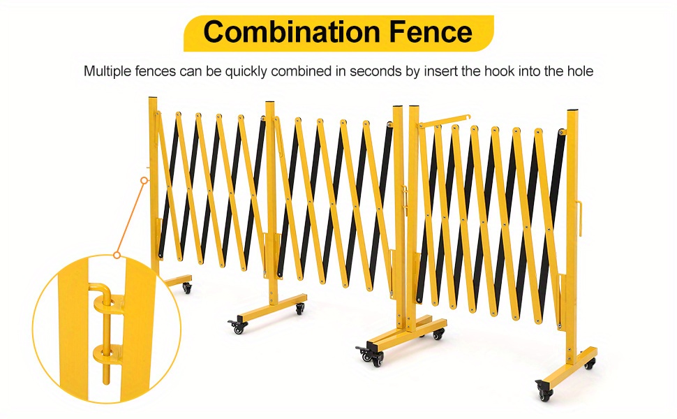 Crowd Control Warehouse Expandable Metal Barricade, 16 Feet