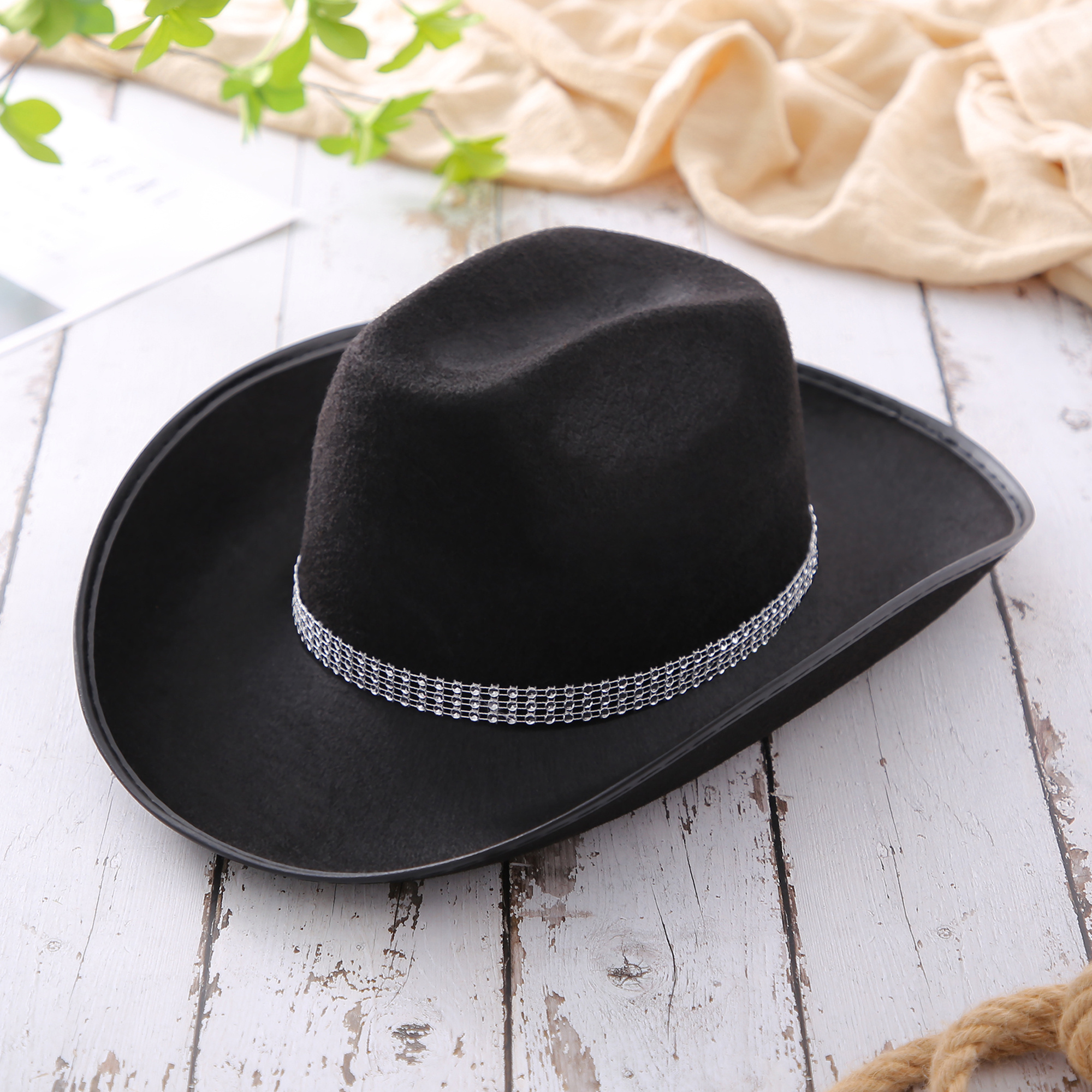 men women cowboy hats wide brim - Temu display picture 2
