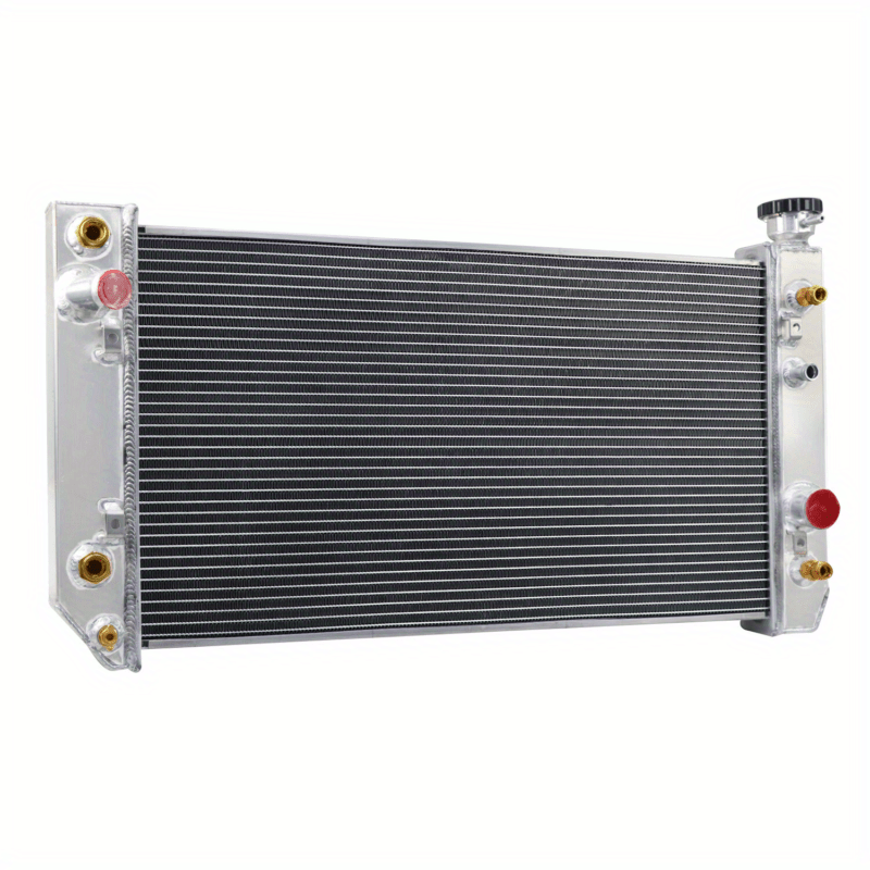 thumbnail image 2 of Fongoff 3-Row Aluminum Radiator For 73-87 Chevy C10 C20 C30 & K10 Pickup – V6 V8 Direct Fit 2 of 6