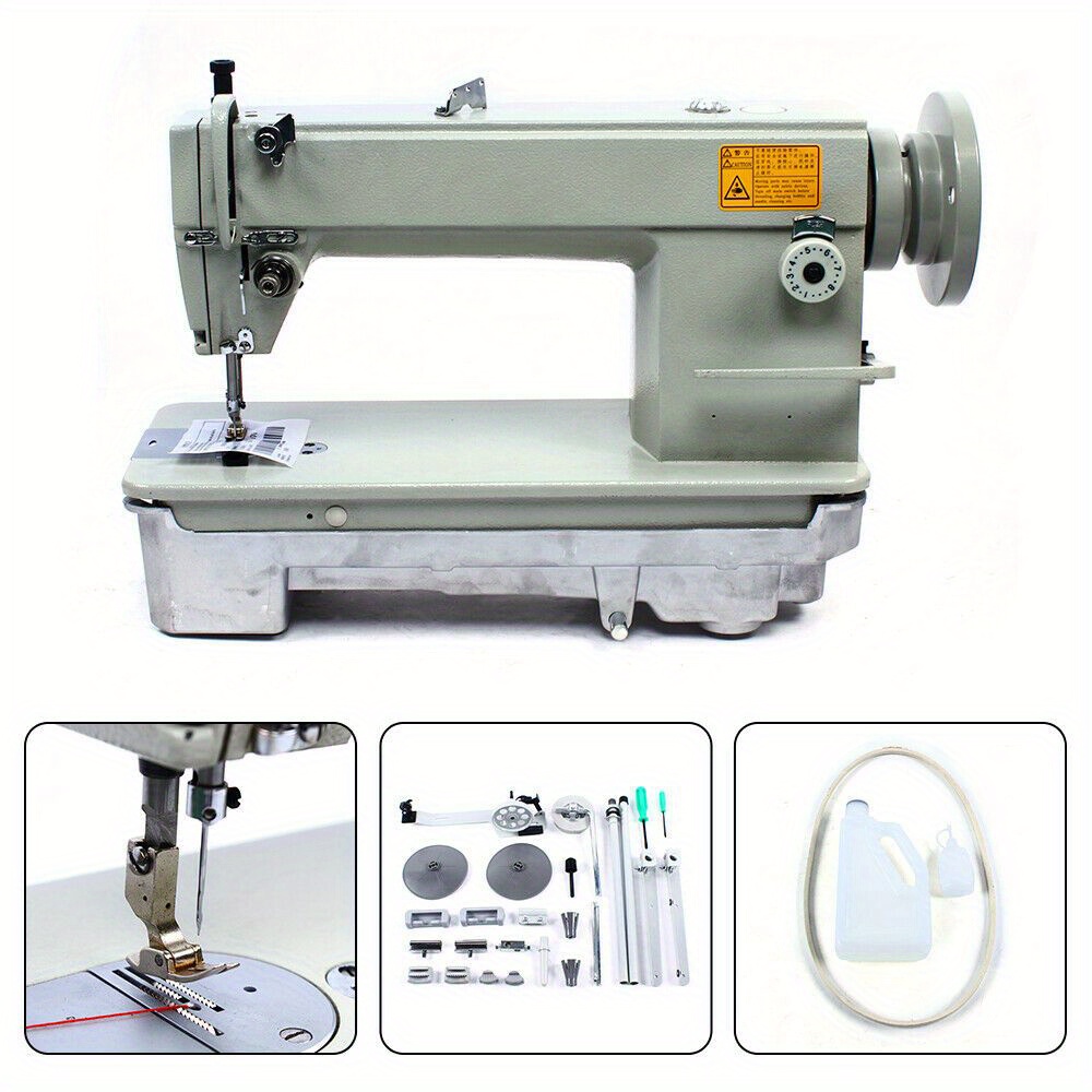 

Heavy Duty Sewing Machine Multifunctional Portable Flat Automatic Leather Fabrics Sewing Machine With Included Accessory Kit Made For Sewing Jeans Tents Leather Product Sm 6-9