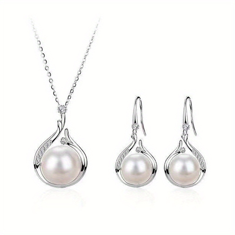 

3pcs/ Set Earrings With Necklace Jewelry Set - Elegant, Creative, Exquisite, Classic Pendant Necklace Earrings - Providing Fashionable Highlights For Dressing