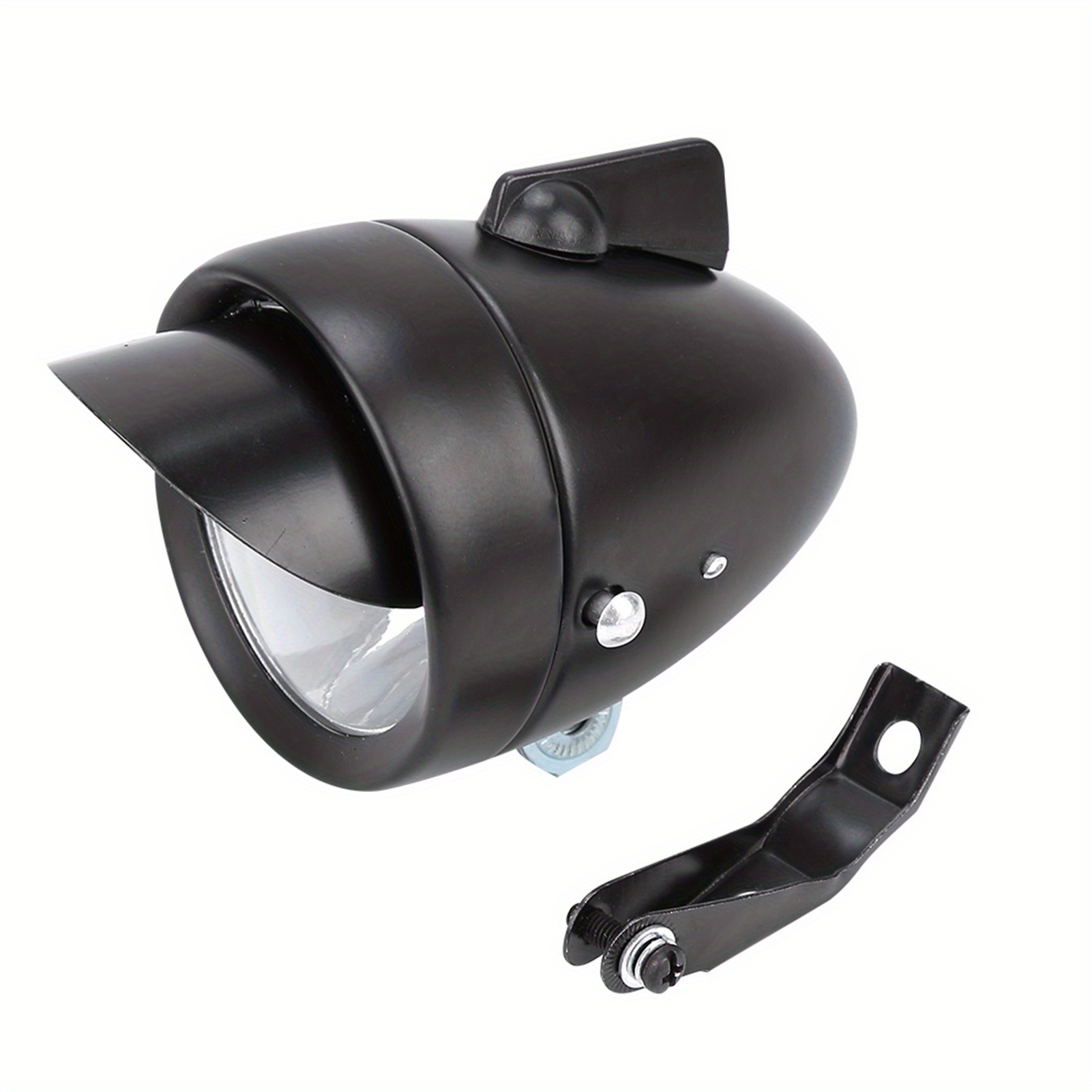 

Led Super Light Vintagefront Headlight Withfor Night- Easy To Install Metal Shell Bikelight- And Stylish