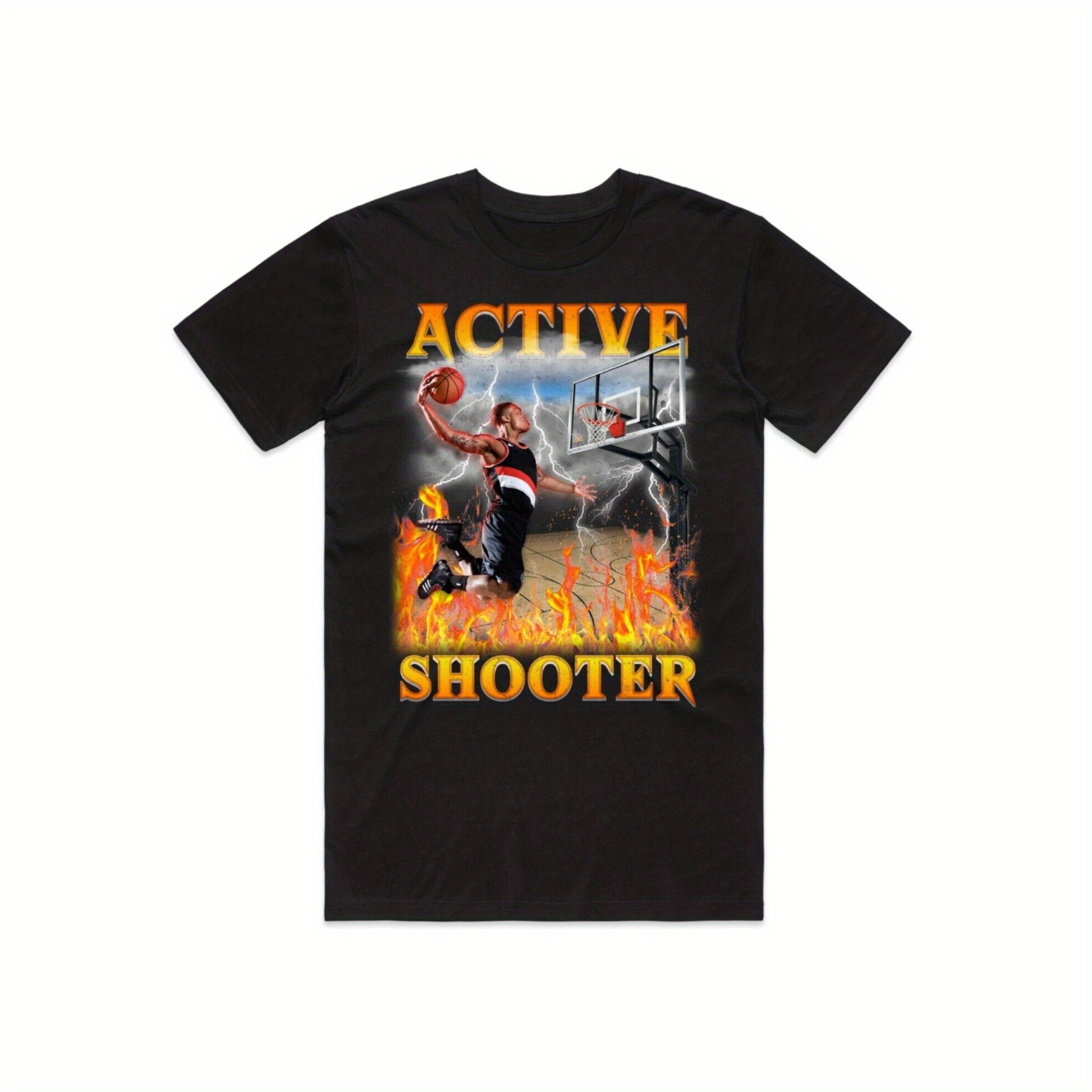 

Active Shooter T-shirt Top Funny Meme Basketball Sports Gift Neutral