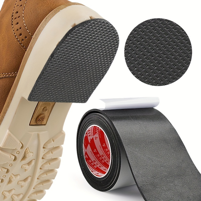 

Pvc Anti-slip Self-adhesive Sole Patch Roll - Wear-resistant, Noise-reducing Shoe Grip Pads, Outsole Repair Sticker For High Heels, Sports Shoes, Sandals - 1 Roll Shoe Protector Pad