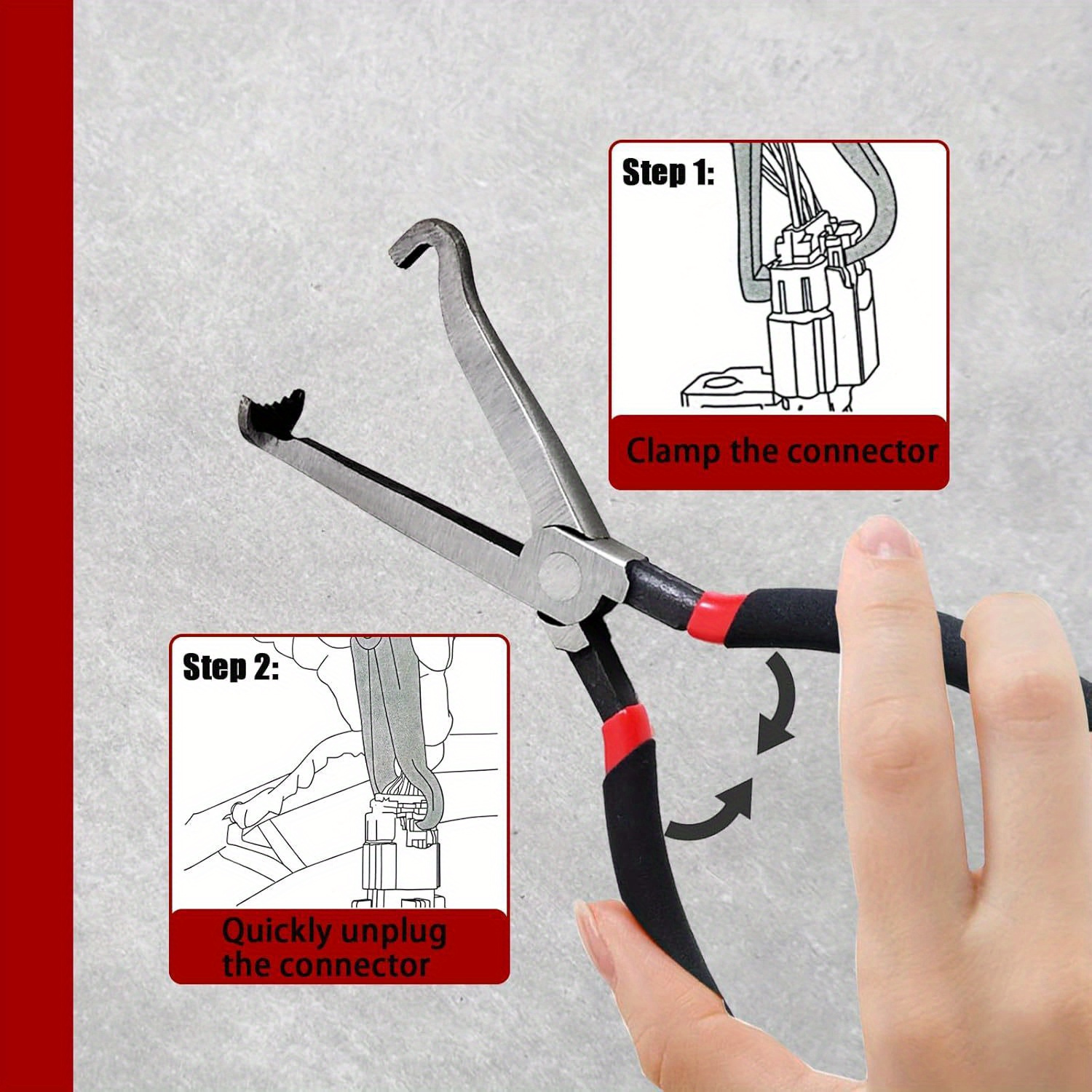 

Automotive Electrical Connector Separator Pliers, Multi-function Wire Cutter And Removal Tool, Vehicle Wiring Harness Terminal Removal Pliers