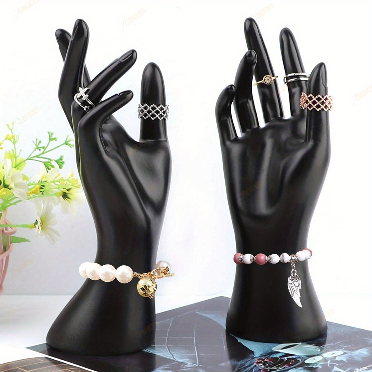 

Elegant Hand-shaped Jewelry Display Stand - Ideal For Rings, Bracelets & Necklaces - Home And Retail Showcasing