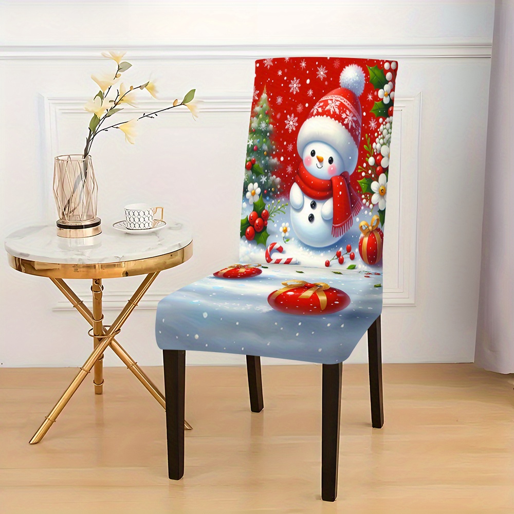 

Festive Christmas Chair Covers - 2/4/6 Pieces - Modern Design - Vibran Vydra Fabric - Easy To Clean - Suitable For All Seasons