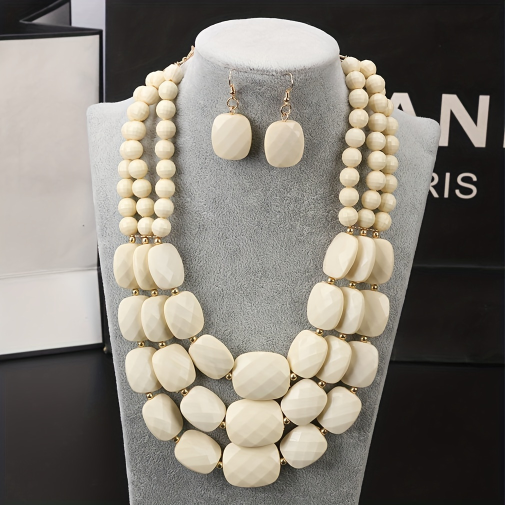 

3pcs Necklace And Set - -layered Jewelry For And -,