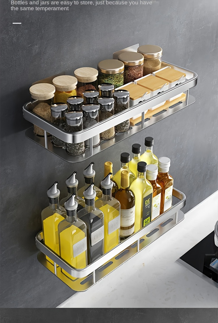 Estantería de pared grande para baño sin necesidad de taladrar, ahorradora de espacio, fácil instalación, almacenamiento para suministros de baño, cosméticos y champú, estante de plástico resistente con capacidad de carga alta, Organizadores de ducha