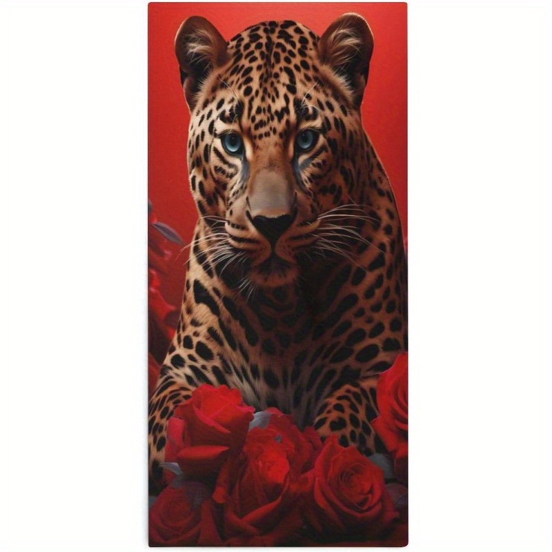 

Contemporary Print Polyester Dish Towel - 18x26 Inch, Super Soft, Machine Washable, Woven Oblong Animal Theme Towel For Bathroom, Gym, Hotel