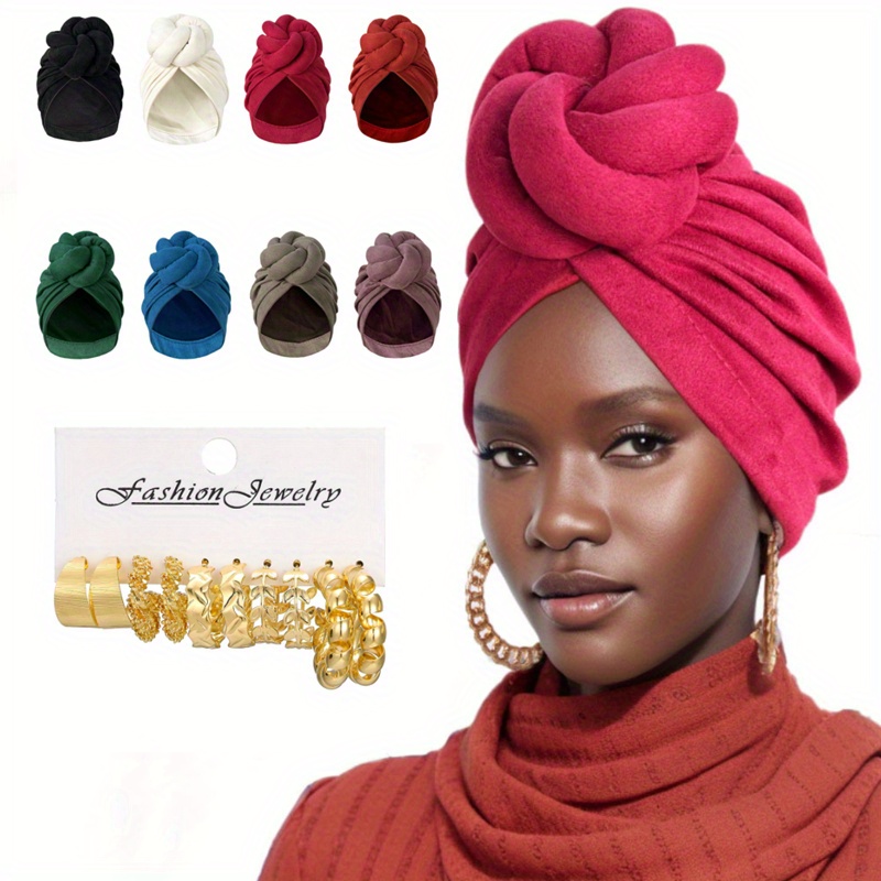 Earrings, hats, scarves Winter Hat With Earrings and Knitted Infinity Scarf-collar  main image 4