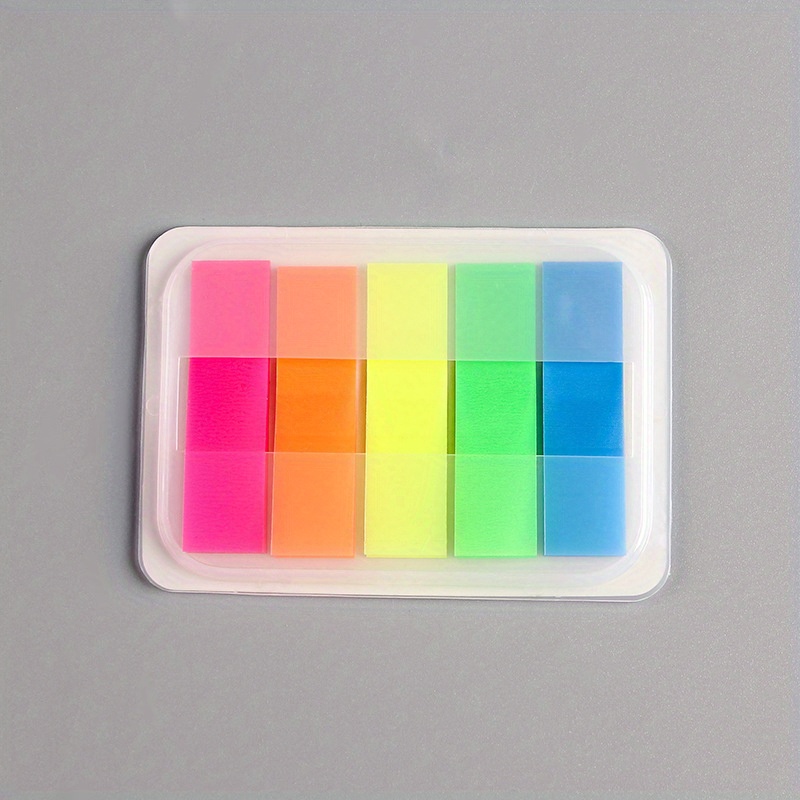 TEMU Morandi Translucent Sticky Notes Sticky Note Sleeve To 500 Sheeets Sticky Notes, Transparent, Clear Self-sticky Annotation, (5pcs)