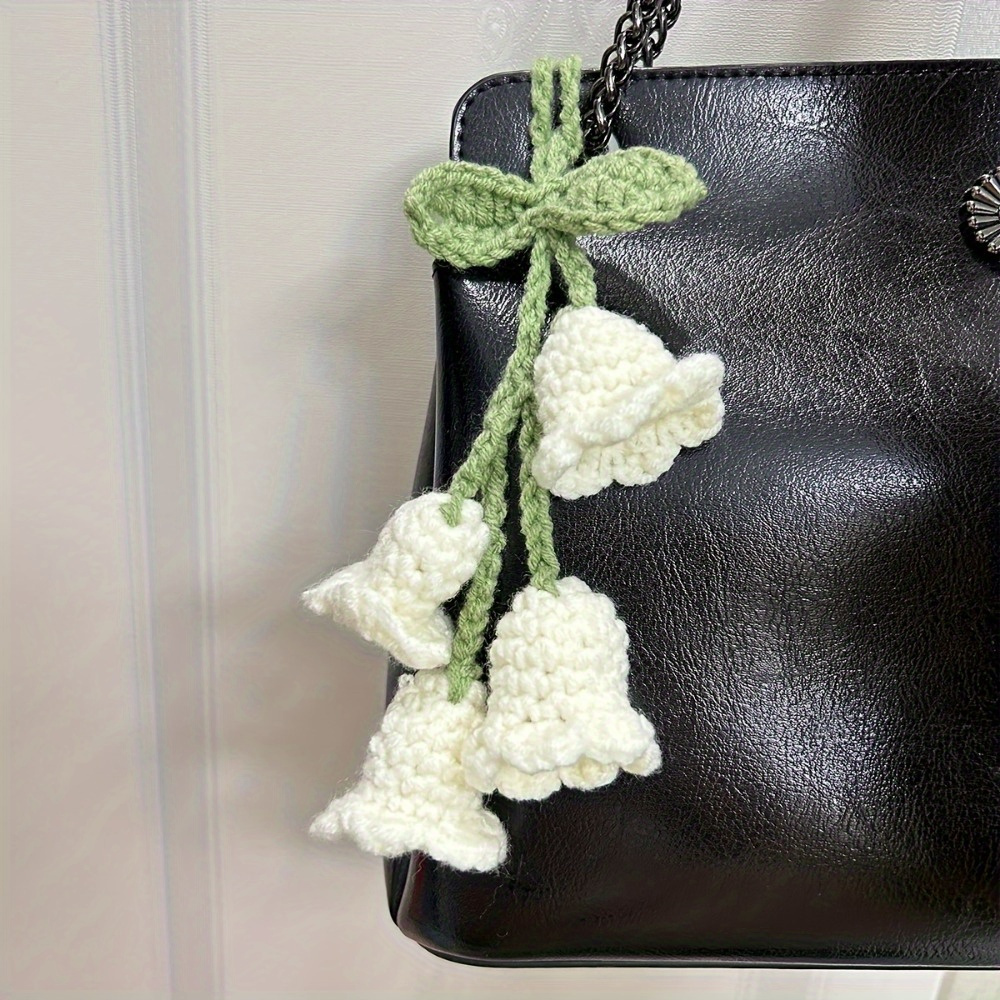 Handcrafted Crochet Lily Flower Pendant, Perfect Women's Gift