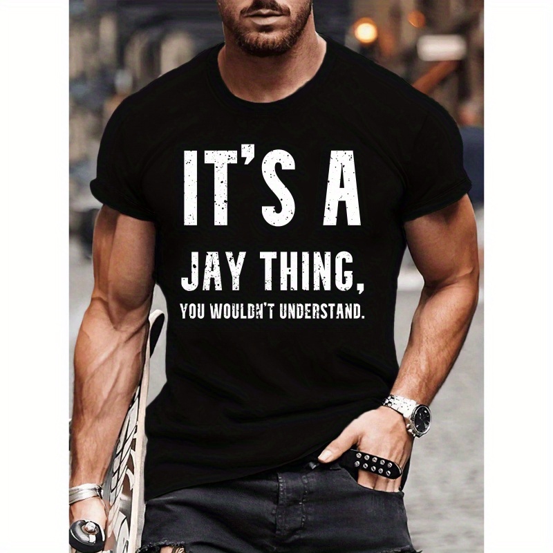 

Summer T- - ' A Jay Thing' Graphic, Tee, Polyester, , Plus Size