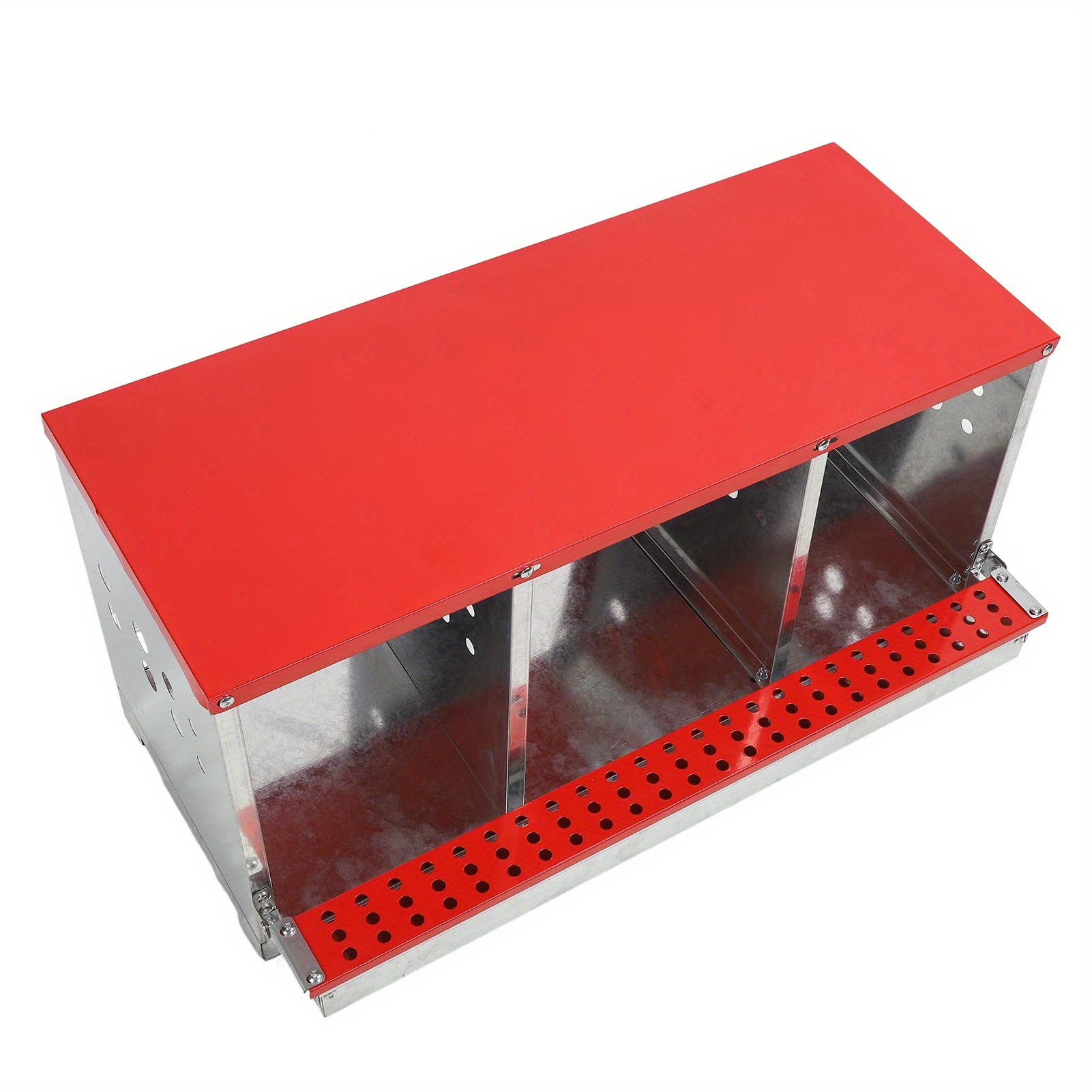 

Chicken Nesting Box 3 Compartment Well Ventilated Sturdy Hen Laying Box For Egg Collection