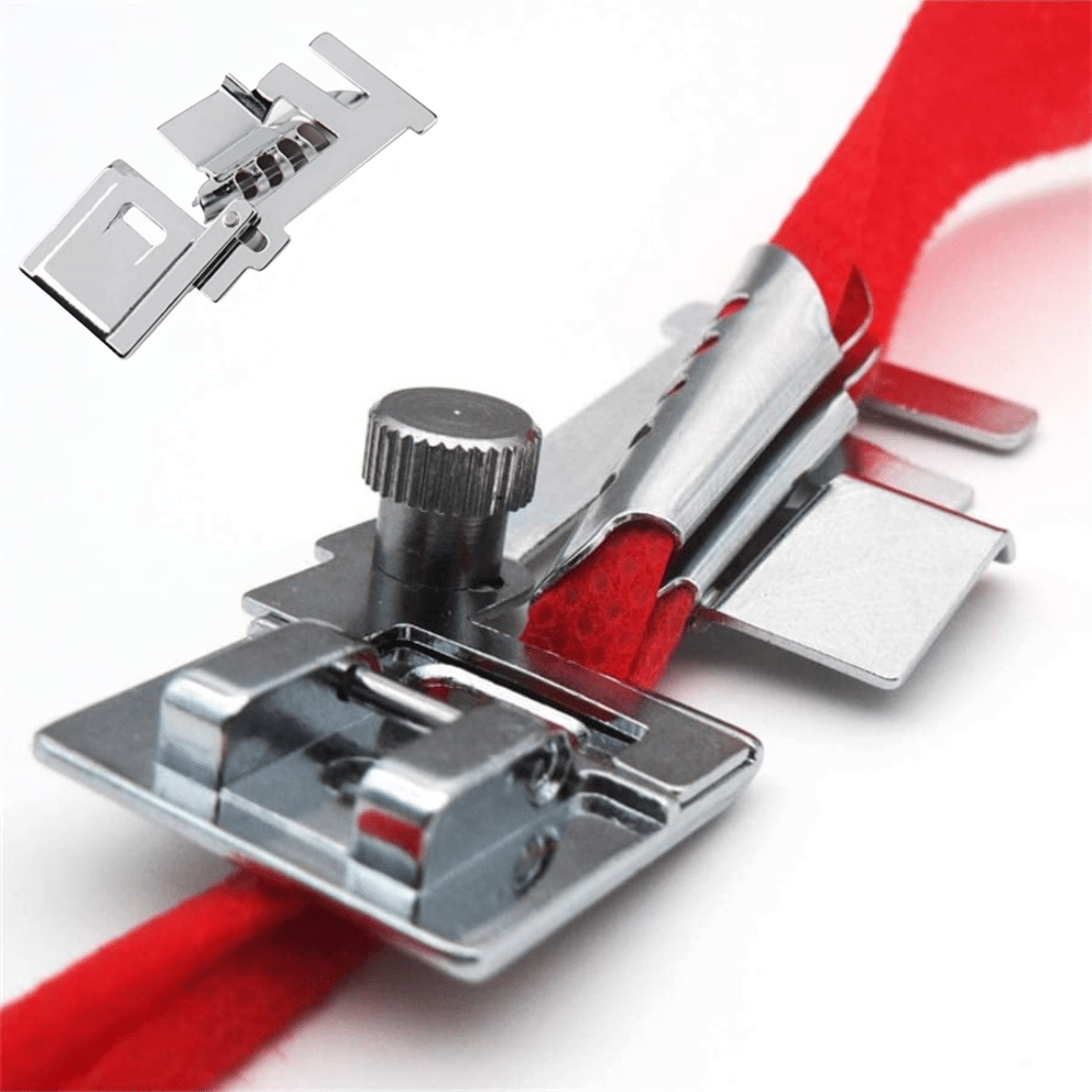 

1pc Adjustable Bias Tape Binder Presser Foot Attachment For Sewing Machine Parts, Home Sewing Accessories