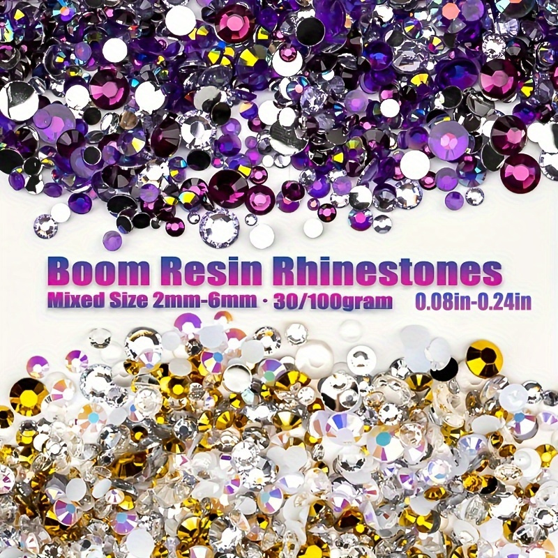 Colorful Flatback Rhinestones Set, 3000pcs