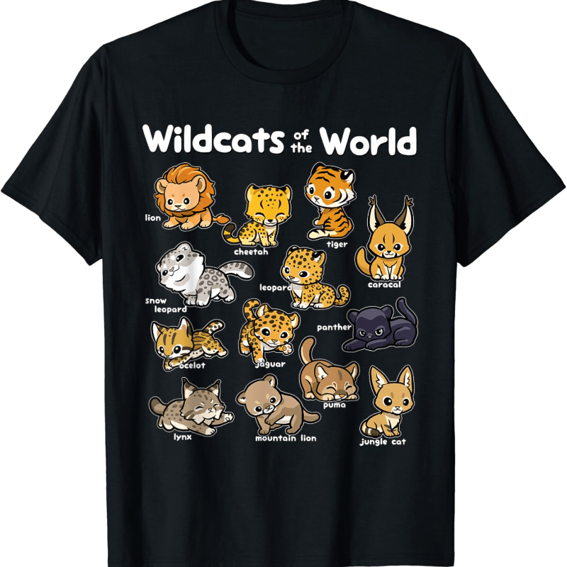 

Shirt Cute Of The World Lion, Tiger, Lynx T-shirt