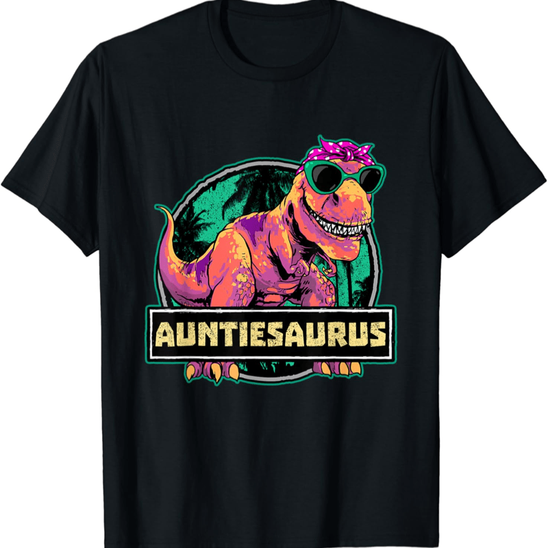 

Aunt Dino Shirt Shirt Dinosaur Birthday Auntie T-shirt