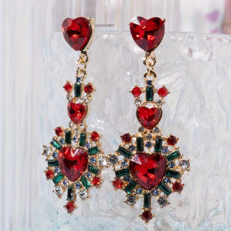 

1 Pair Fashion Everything Creative New Earrings Baroque Long Earrings National Court Style Earrings Light Luxurious Banquet Earrings Girl