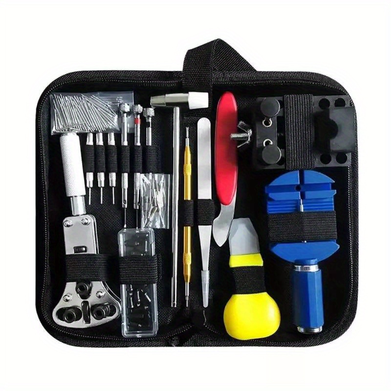 TEMU 147pcs Toolkit For Repair, Including A Case Opener, Spring Bar Tool, And Adjustment Tools - Set For Battery And Maintenance