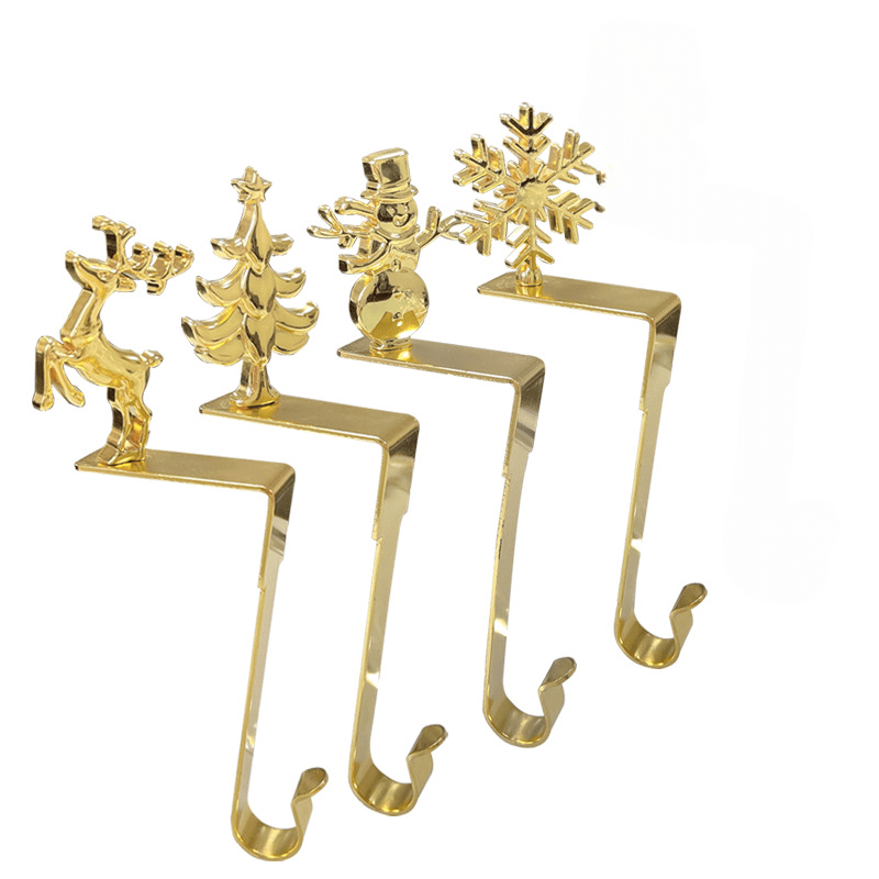 TEMU 4pcs Wreath Mantel Hook, No Drilling Required, Holiday Decor Stand For Fireplace/bedside/window/dining Table; Valentine&;s/new