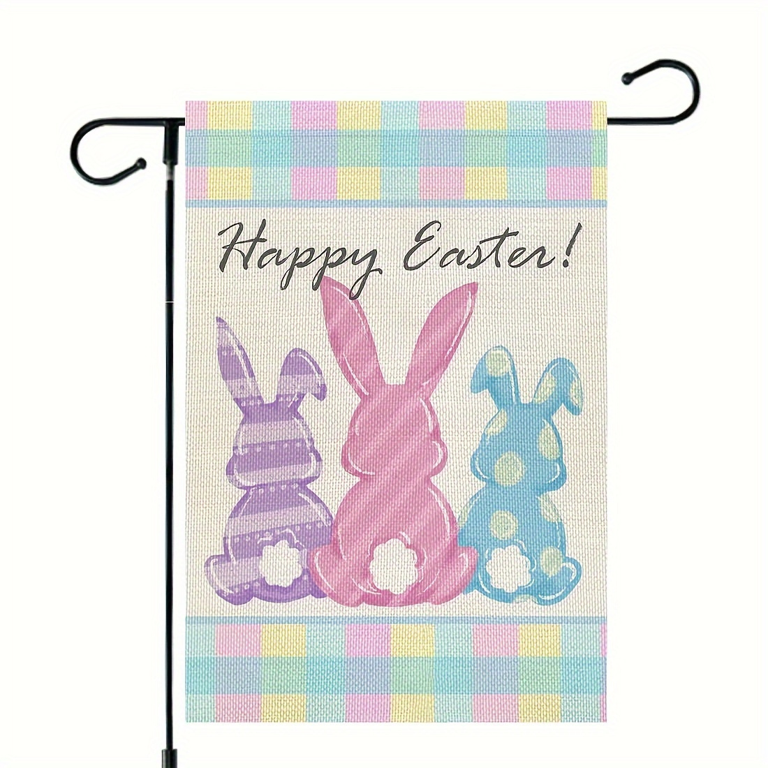 

Easter Flag 12x18 Inch, Festive Party Flag, Outdoor Decor, Home Porch Flag, Party Supplies, (pole Not Included) - Polyester, No Electricity Needed